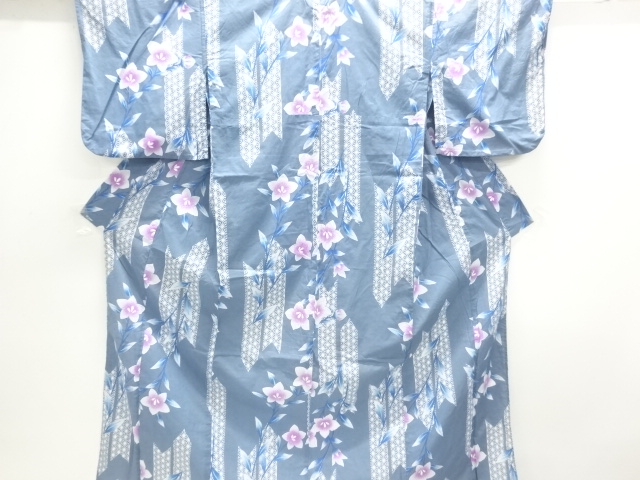 JAPANESE KIMONO / YUKATA / COTTON / ASANOHA